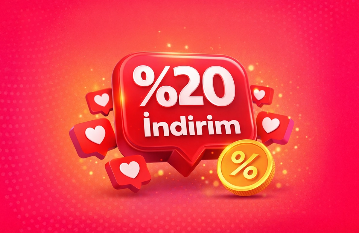 Tüm Beğeni Hizmetlerinde %20 İndirim!