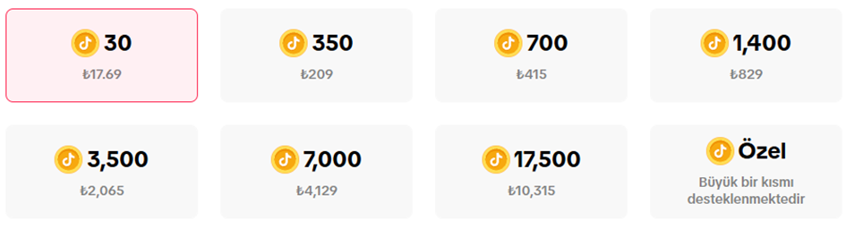 Tiktok Jeton Fiyatları Görseli